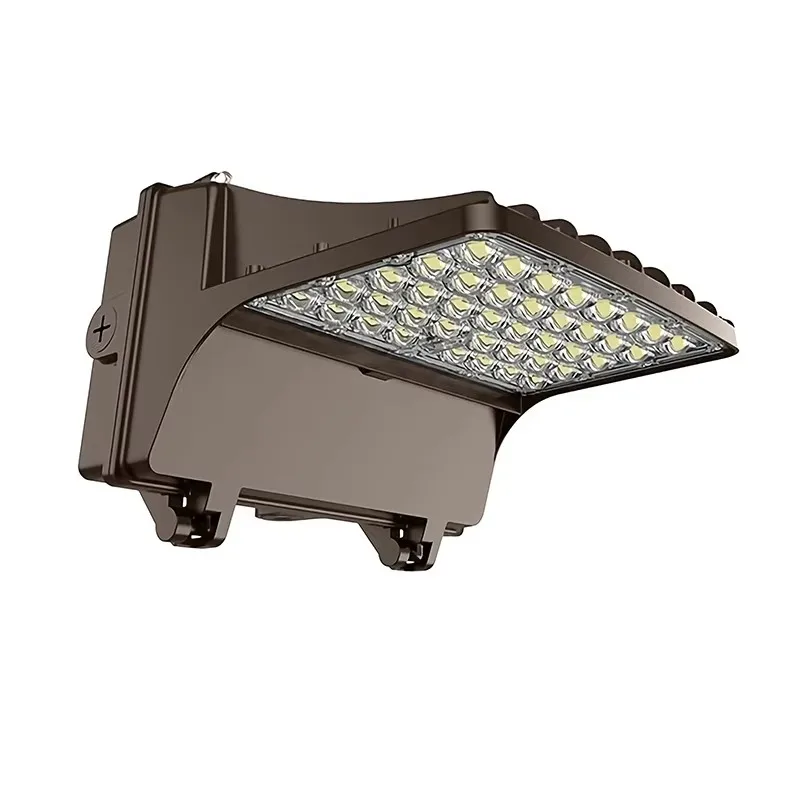 LED Full Cut Off Wall Pack 80/60/40/20W Selectable, 5000K Equiv. 50-250W MH/HPS  IP65 100-277V AC for Warehouse DLC & ETL Listed