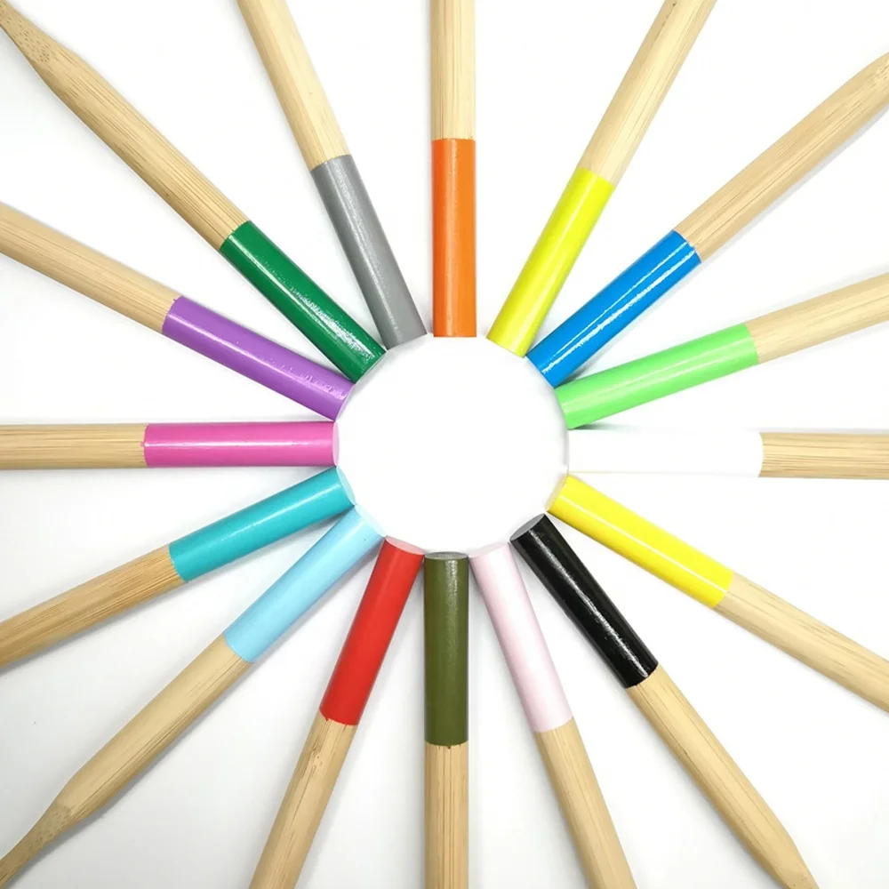 Round Handle Design Bio-degradable Eco-friendly Medium Firmness Bristles Bamboo Toothbrush for Hotel / Home