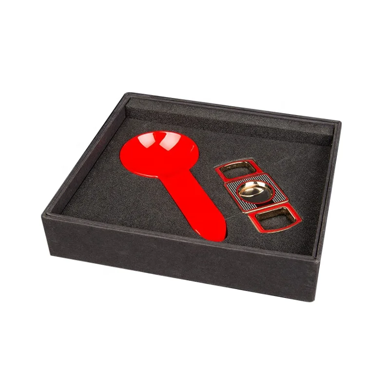 Hot-selling Cigar Accessories Set Metal Ashtray & Cutter Accessory Gift