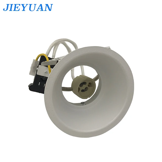 Aluminum LED Downlight Parts Recesses Anti-glare Ceiling Light Reflector GU10 LED Lighting Frame MR16 Lamp Frame