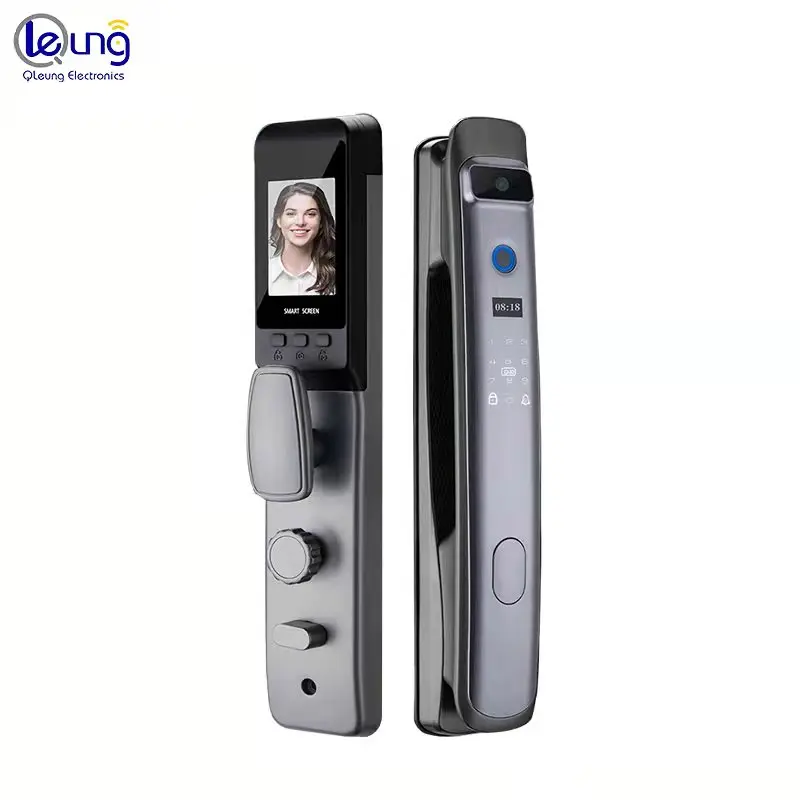 Security Lock Tuya Wifi Smart Camera Door Lock With Fingerprint Password Rfid Card Keyless Sensor Camera Smart Locks