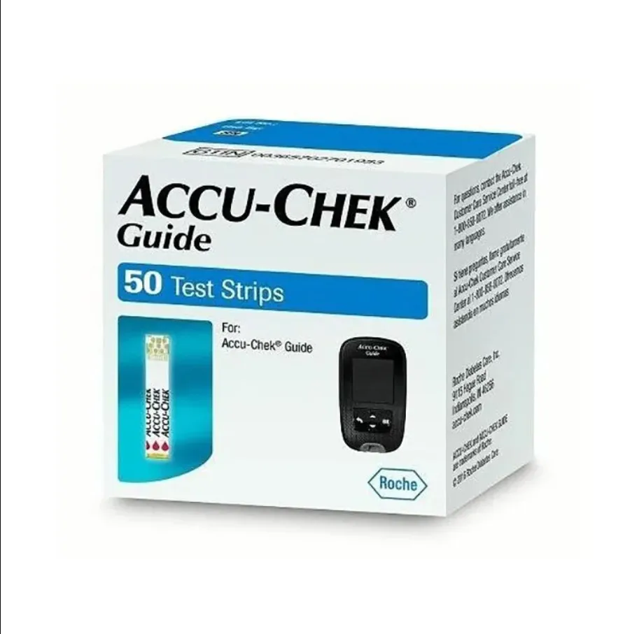 Accu Chek Guide Blood Glucose Test Strip Home Glucometer Test Strips