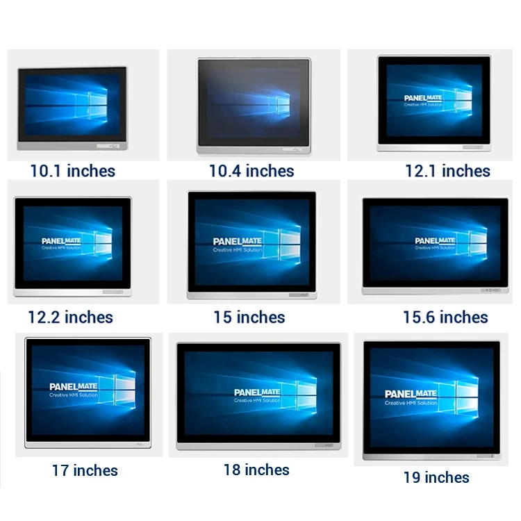 10.4/12.1/15/15.6/18.5//19/21.5 Inch Embedded IP65 Waterproof Display Industrial Capacitive Touch Screen Lcd Monitor