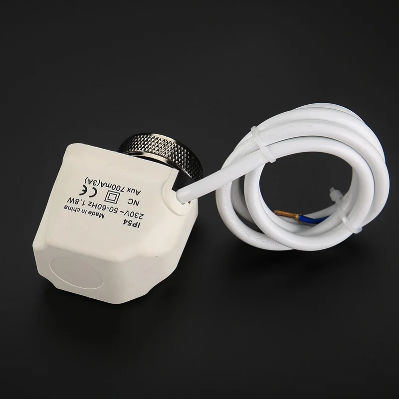 NC 230V 2 wire Actuator thermostat Floor heating valve head