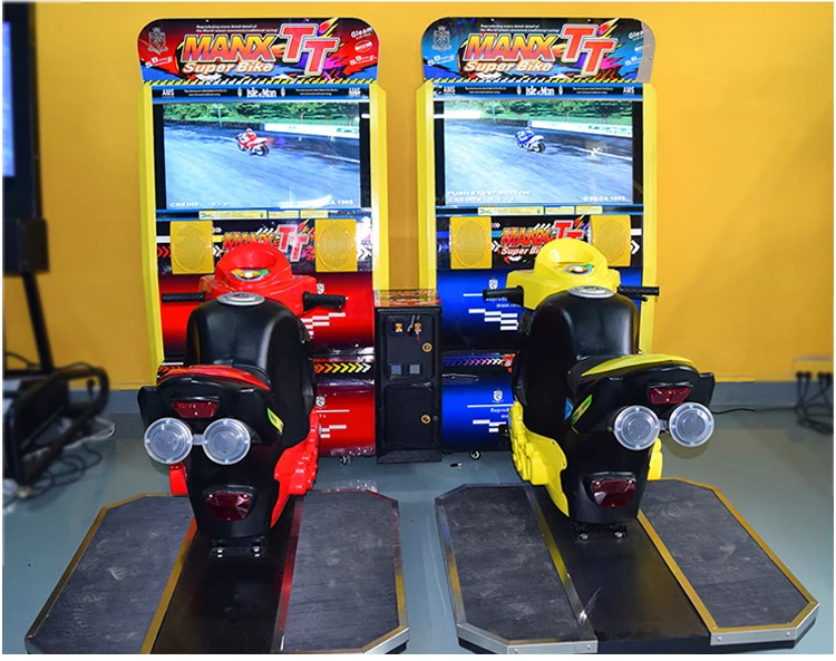 Coin Operated 2 Players 42 Lcd Manx Tt Motor Simulator Racing Arcade Game Video Machine Car Racing Simulator Racing Simulator