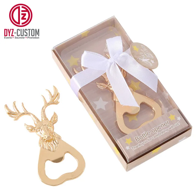 Concert Music Party Favors Guitar-Shaped Alloy and Zinc Bottle Opener Souvenir Beer Opener with Box Packaging