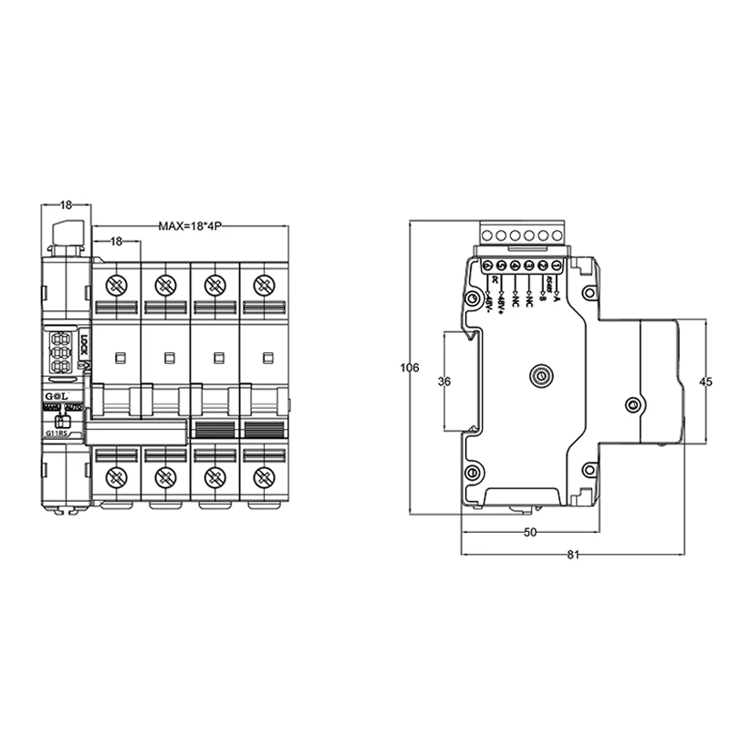 Ar002 Smart Vacuum Rccb Elcb Rcd Solar Recloser Single Phase Breaker 1P 2P 3P 4P Auto Recloser