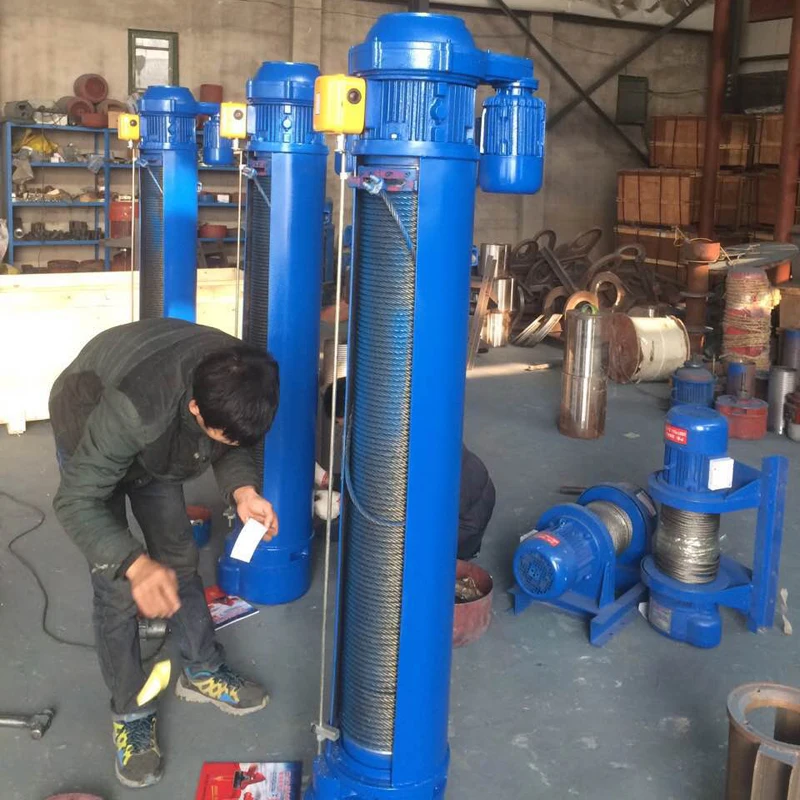 High Quality Electric Winch Wire Rope Hoist 1ton Electric Wire Rope Pulling Hoist