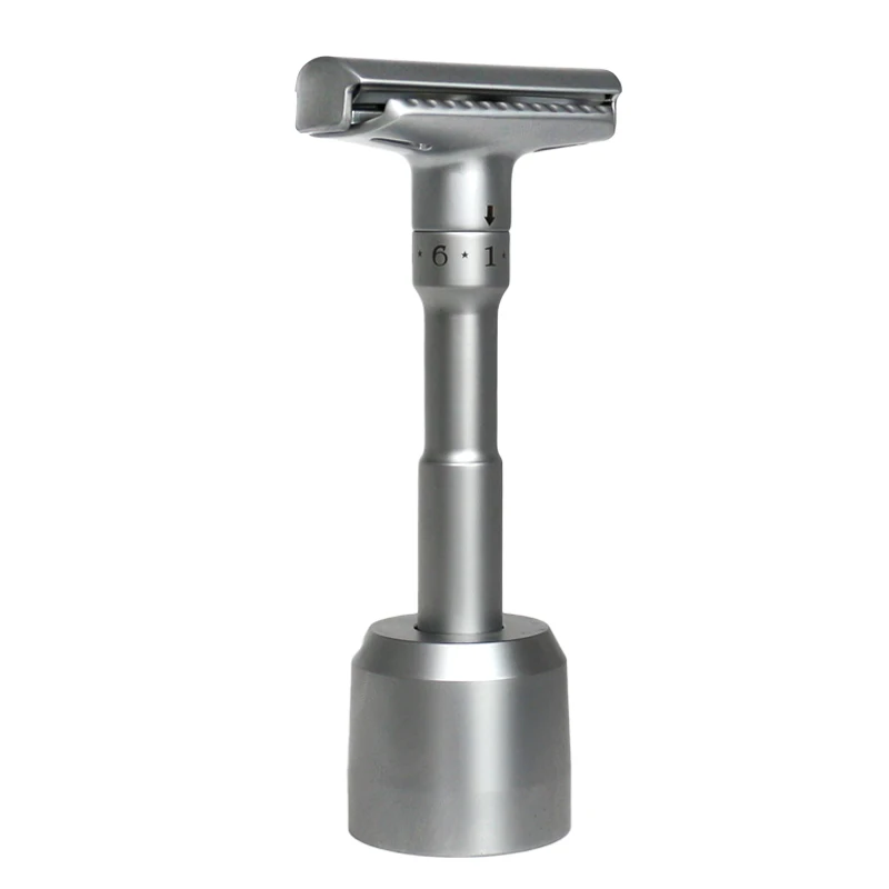 Heavyweight  Beautiful Balanced Double Edged Safety Razor with Adjustable Function 6 Levels