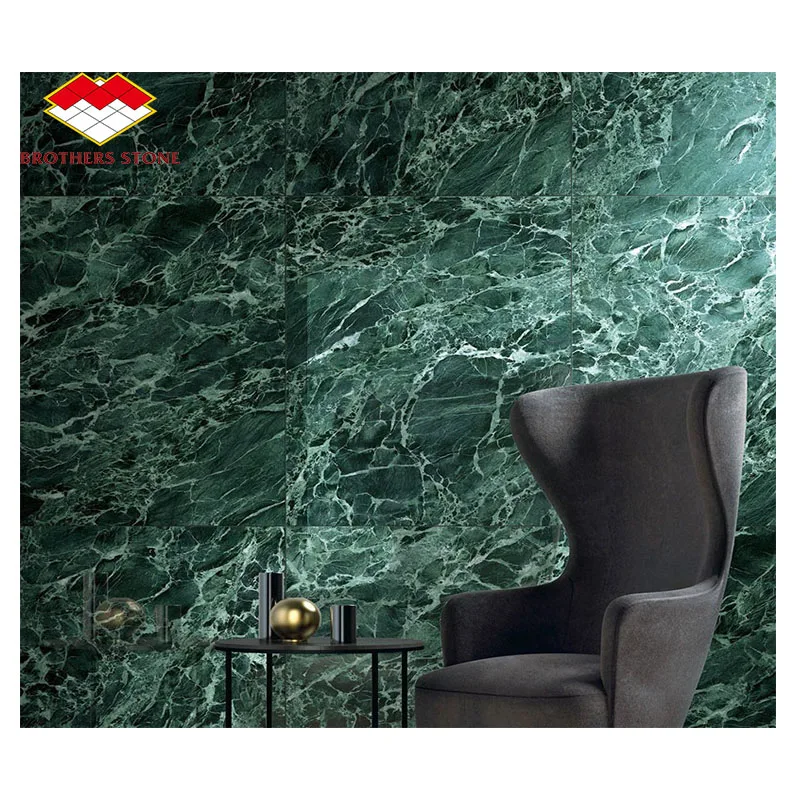 China Supplier Dark Green Marble Slabs for Sale