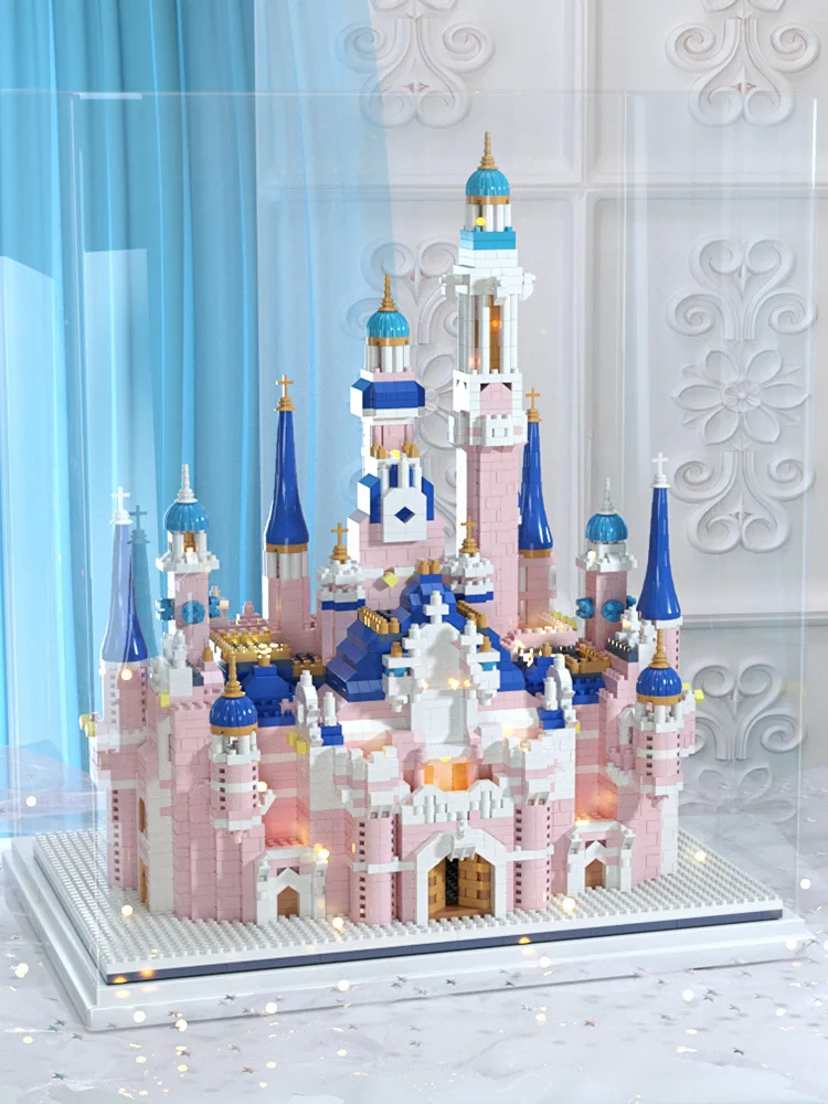 Wholesale 3D Princess Castle Building Blocks Sets DIY Educational Model Toys for Adults with Box Packed