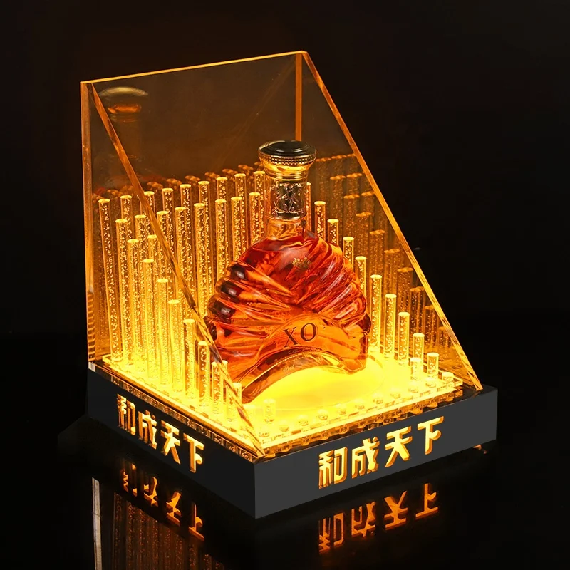 Hot Sale Wine Holder LED Display racks Bottle Presenter Glorifiers for bar night club party