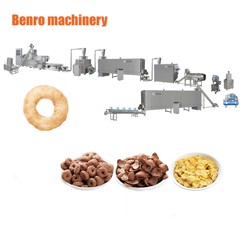 Full automatic corn flakes making machine extruder equipment