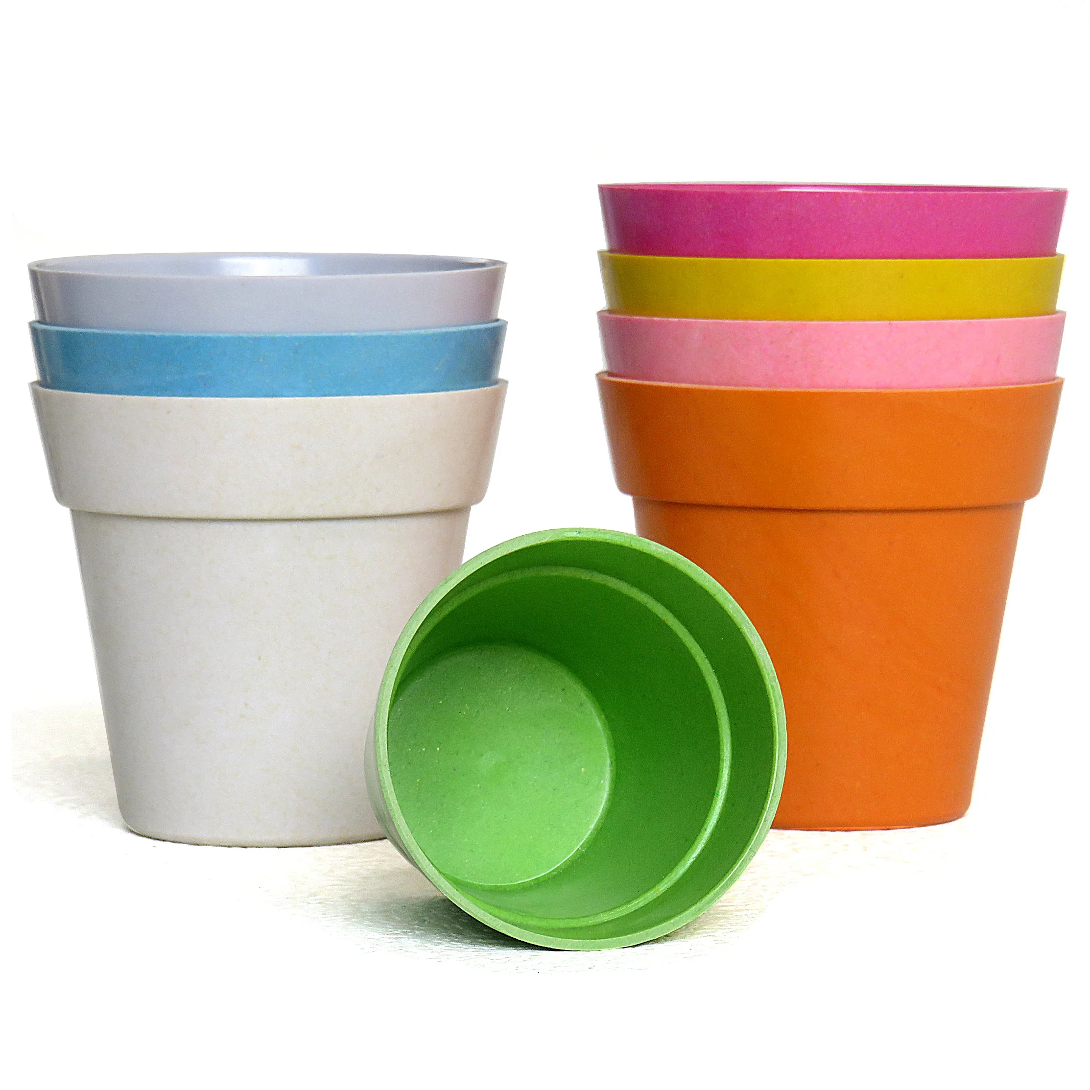 6.5cm bulk seedling pot factory nursery pots coco bamboo flower pot planters