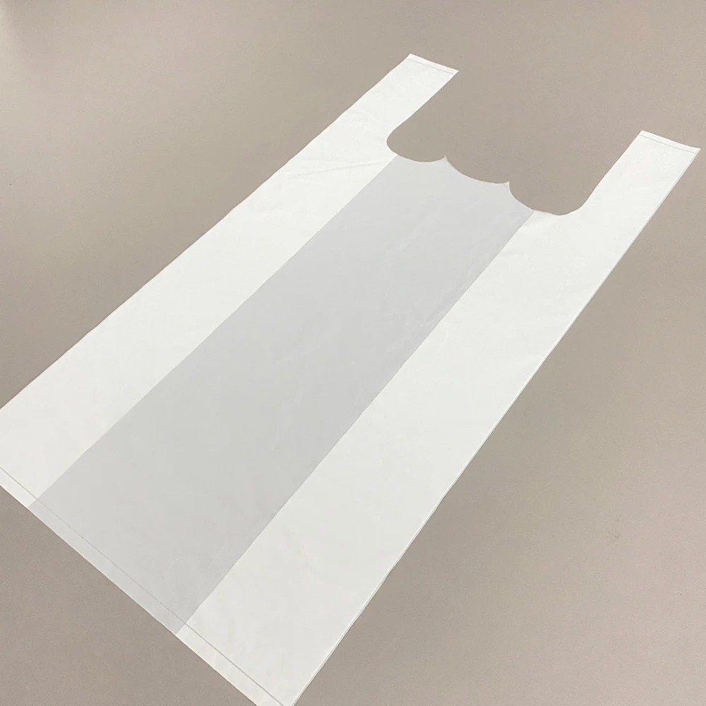 Free Sample Shopping 100% Eco-Friendly Biodegradable Shopping Bags Wholesale Compostable Supermarket T-Shirt Bag