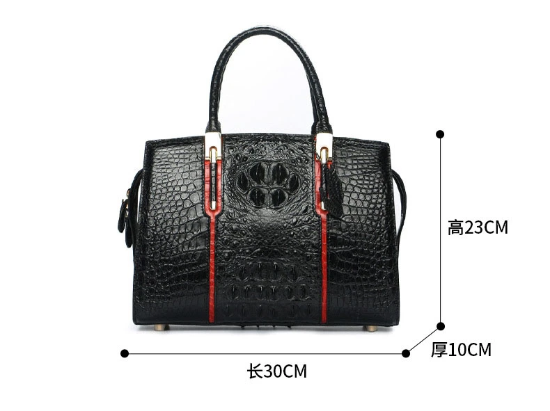 Professional Manufacturer Exotic Real Crocodile Leather Tote Bag Shoulder Crossbody Bags For Ladies Custom Women Handbags Luxury