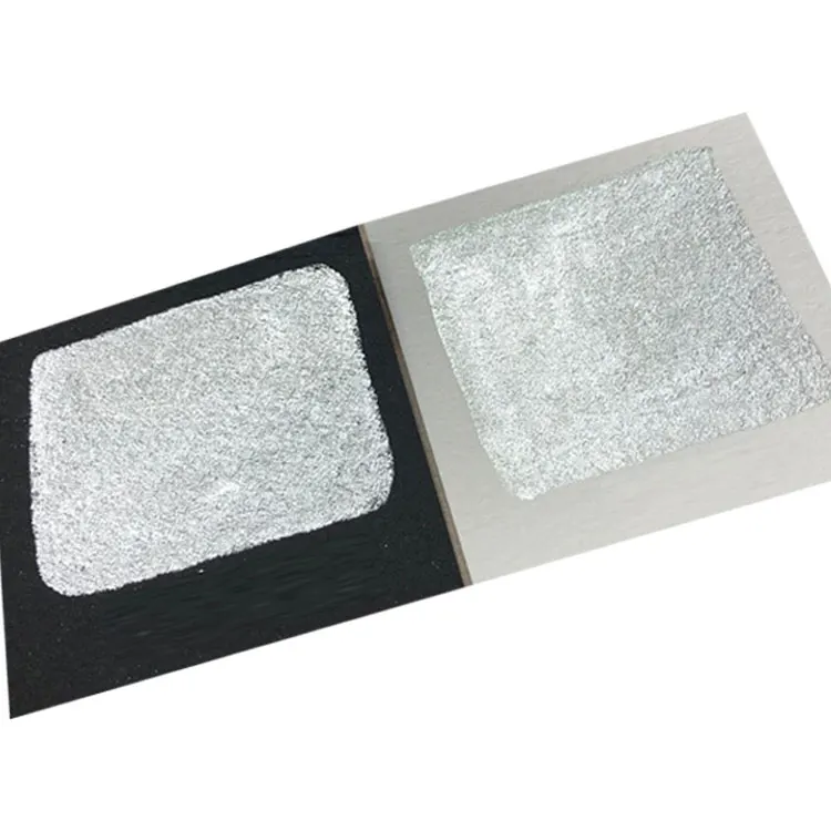 Brand Mcess FREE SAMPLES sparkling mirror micro silver strong metallic effect different size for watercolor paint pigment