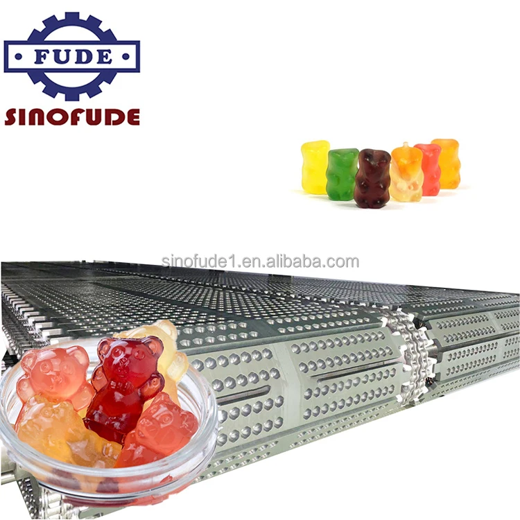 High yield candy manufacturing machinery dietary fiber sorbitol gummy jelly machine with PLC control