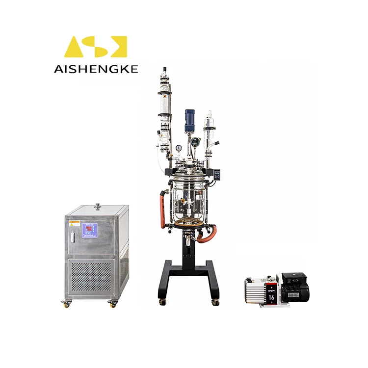 ASK 234  Borosilicate 3.3 Jacketed Reaction Beaker In Glass Reactor