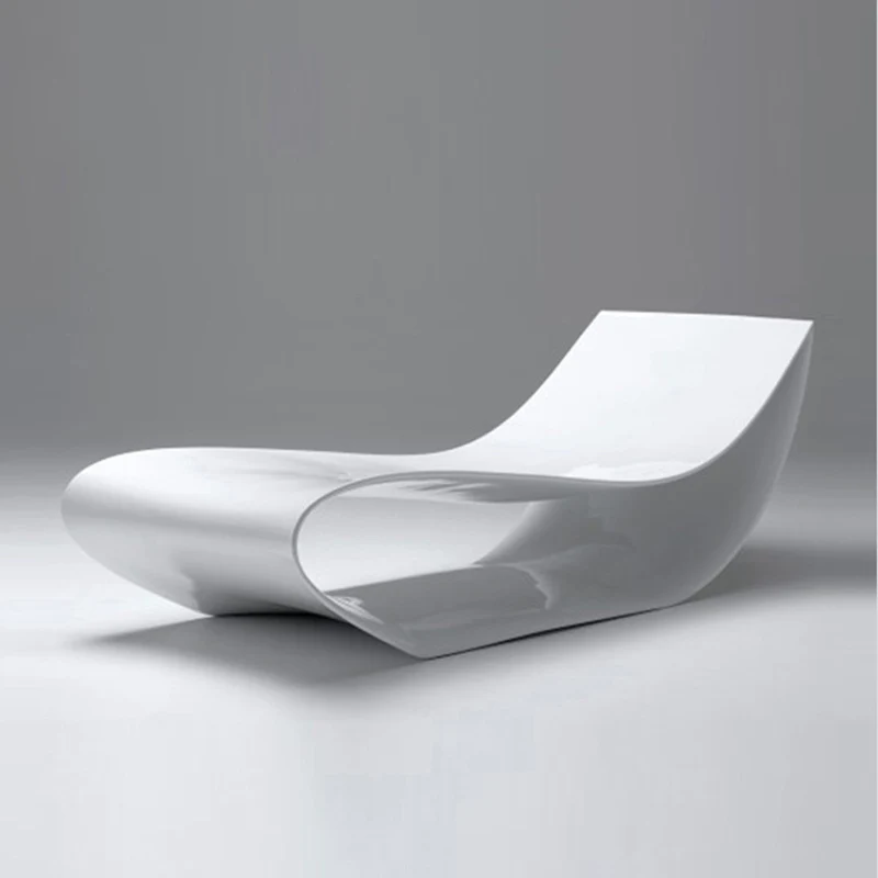 Y144 Modern hollowed-out Lounge chair sun bed patio furniture outdoor pool reclining pool lounger recliner beach relaxing chairs