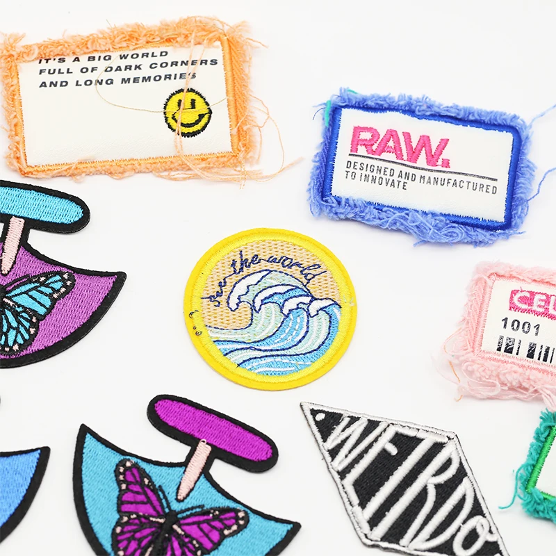 High Quality Factory Price Custom Cactus Plant Velcro Woven Velcro Clothes Badges Patches