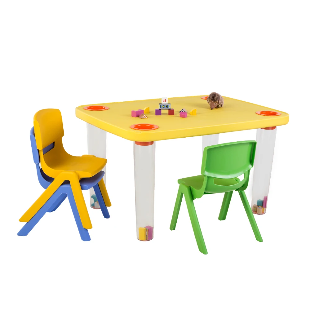Plastic kindergarten preschool table for kids chair set homeschool