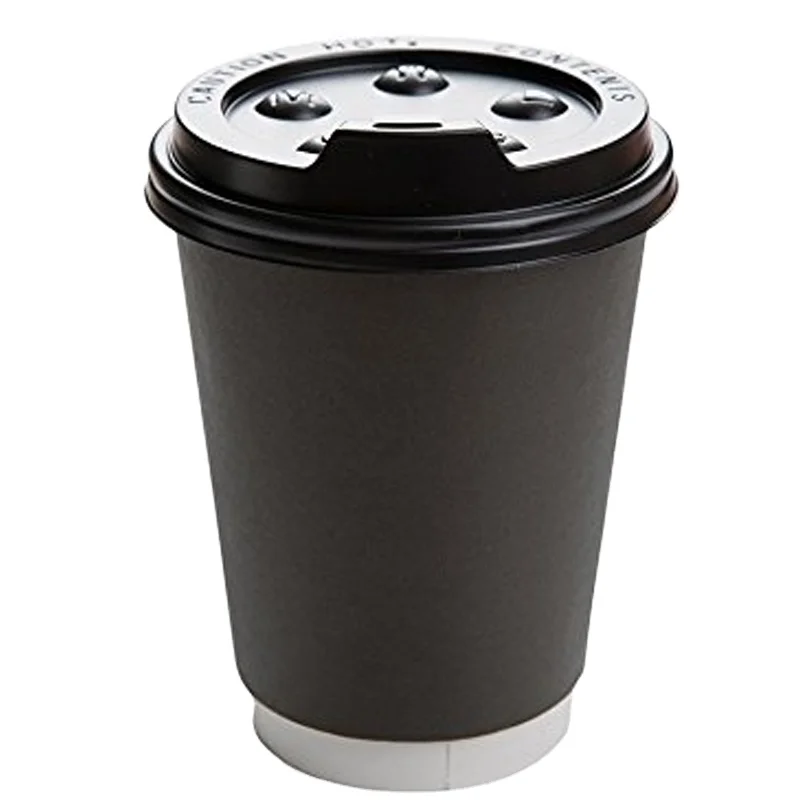 Wholesale Disposable  plain cardboard double wall paper coffee carton cup for coffee in cardboard