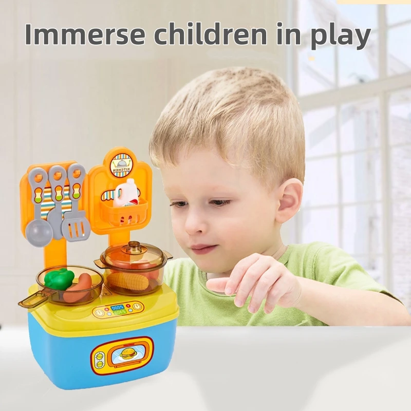 Educational Children  Mini Kitchen Toys Children DIY Mini Cooking doctor beauty tool kinds Toys DIY pretend play party game