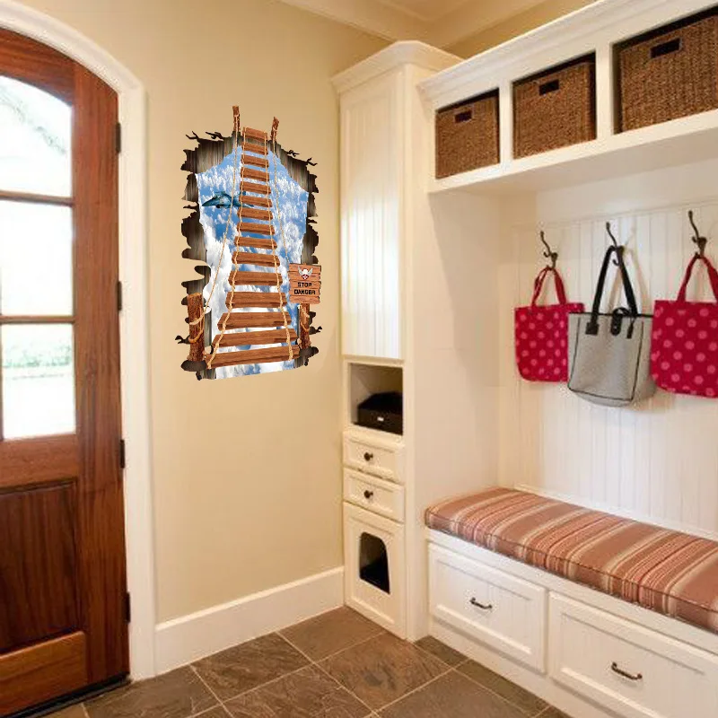 New Large Cosmic Space Star Bridge 3d Wall Sticker Home Decoration