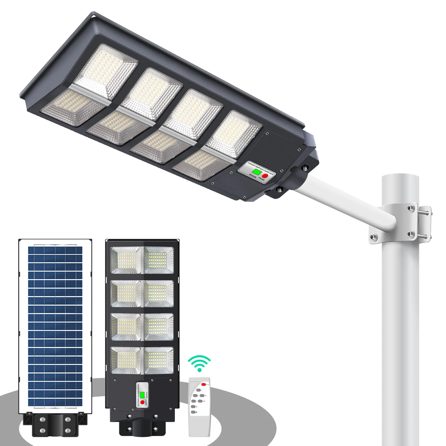 LAP Hot Selling All In One Lifepo4 Battery Solar Street Light 100W High Lumens Outdoor Solar Road Street Light
