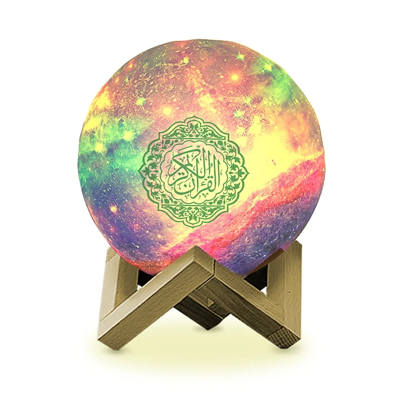Wholesale blue tooth led touch digital islamic gift coran reading touch lamp speaker quran player