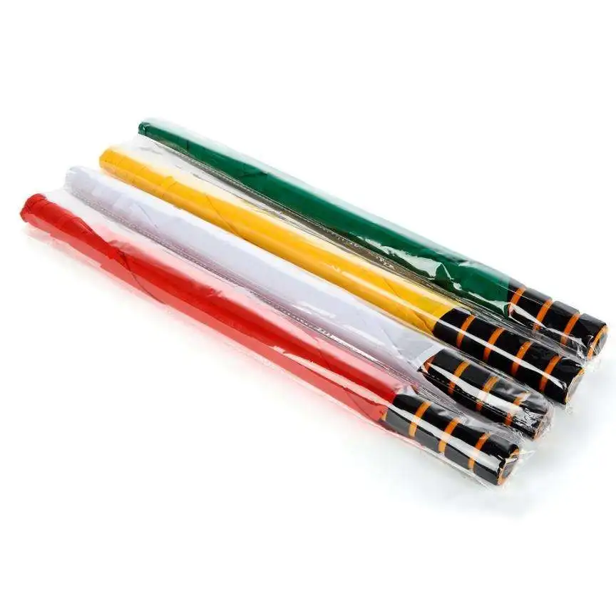 Sports Referee Flag Stainless Steel Sponge Handle Command Signal Flags for Soccer Volleyball Football Track Field