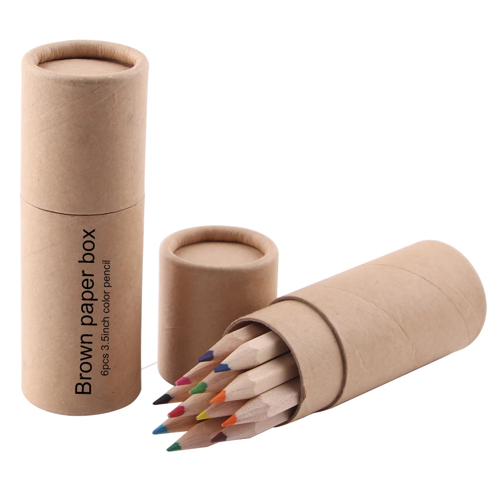 Mini 12pcs natural color pencil set drawing pencil colour set colour pencil set