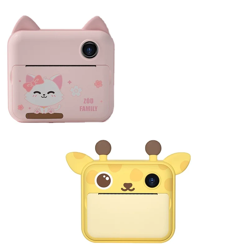Cheap Price 2 In1 Thermal Black White Wifi Printing Kid Camera Printer Mini 2.4inch Screen 1200P Instant Photo Printer Camera