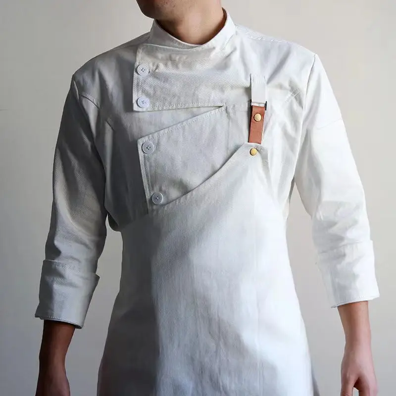 High Quality Custom Black White  Hotel Chef Uniform