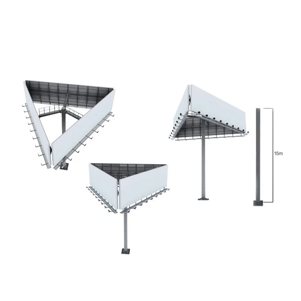 Factory Supply Double Side Billboard steel frame Steel Outdoor Billboard Structure