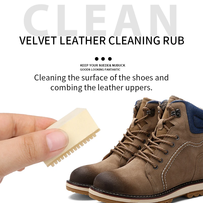 Factory Wholesale Custom Packaging Shoe Suede cleaning scrubs Shoe Cleaning Eraser Matte Leather Fabric Care Shoe Rubber