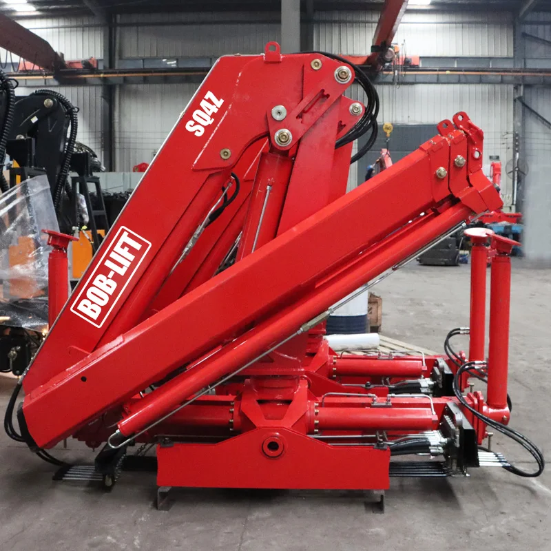 4 Ton China Hydraulic Mobile Small Mini New Knuckle Folding Boom Lorry Truck Mounted Crane Manufacturer for Sale