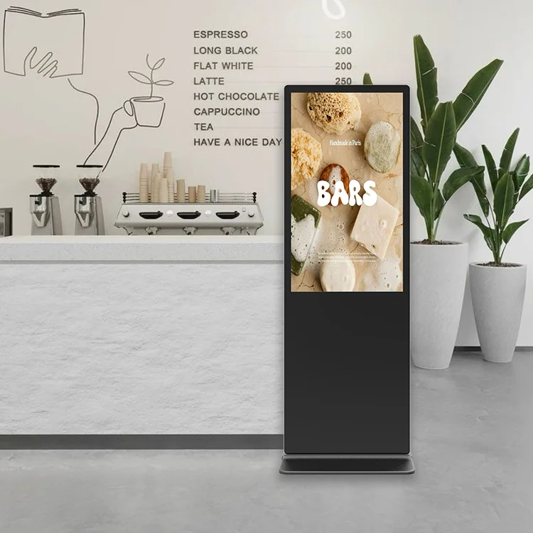 Custom Software 43 49 55 65 inch 4K HD Educational Interactive Led Screen Floor Lcd Touch Screen Kiosk For Presentation