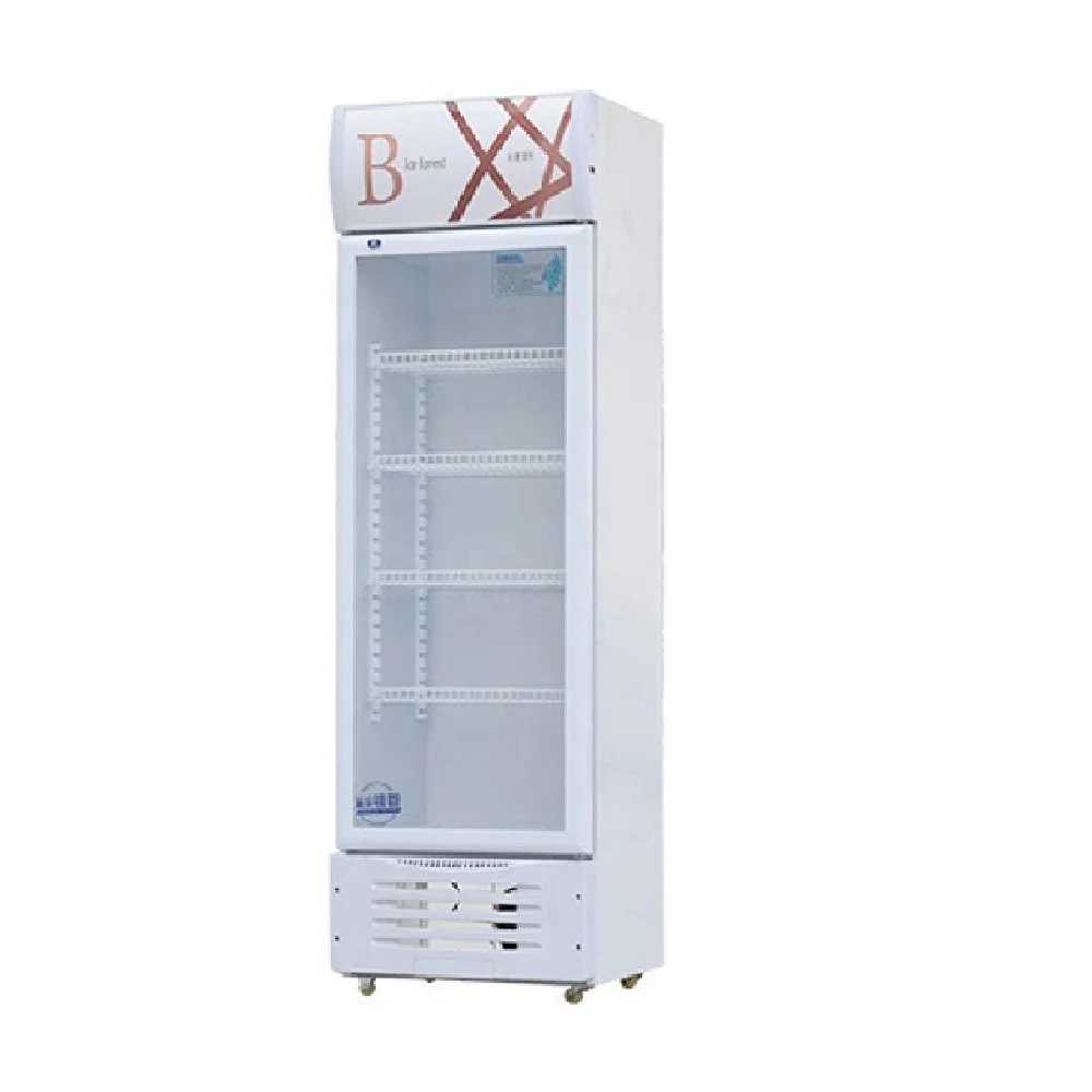 Wholesale black 280L display cake display fridge freezers refrigerator for supermarket