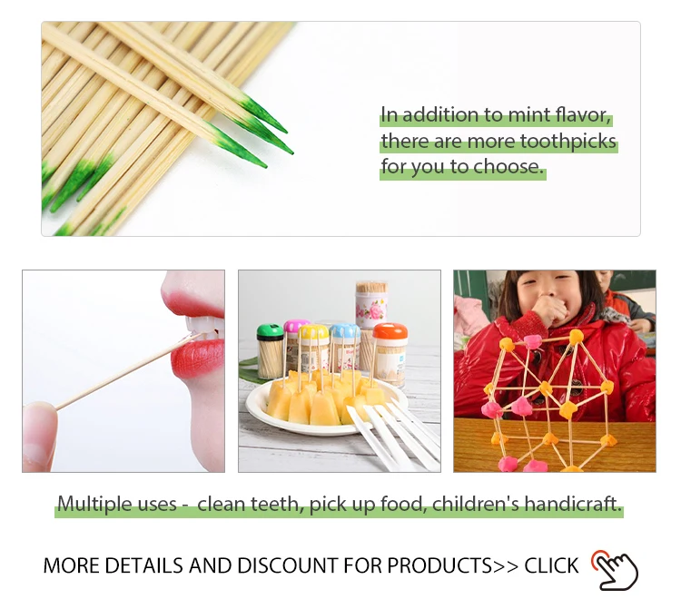 Promotional Superior Quality Whole Disposable Biodegradable Bamboo Toothpick