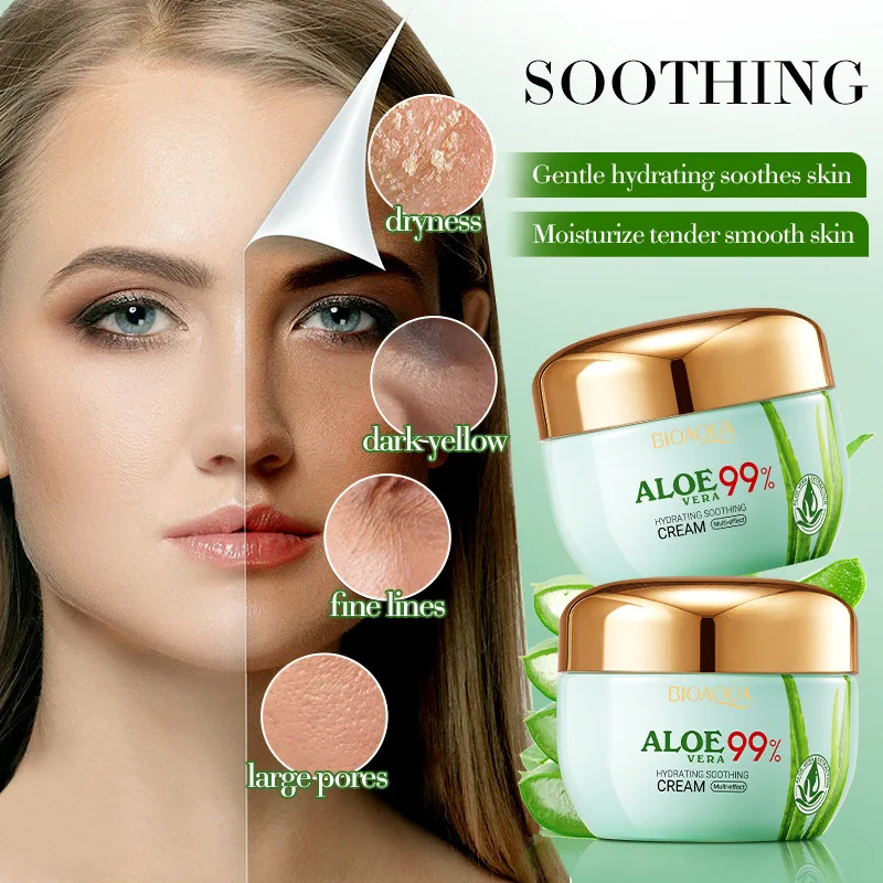 Whitening moisturizing anti wrinkle soothing and moisturizing skin moisturizing cream aloe face cream