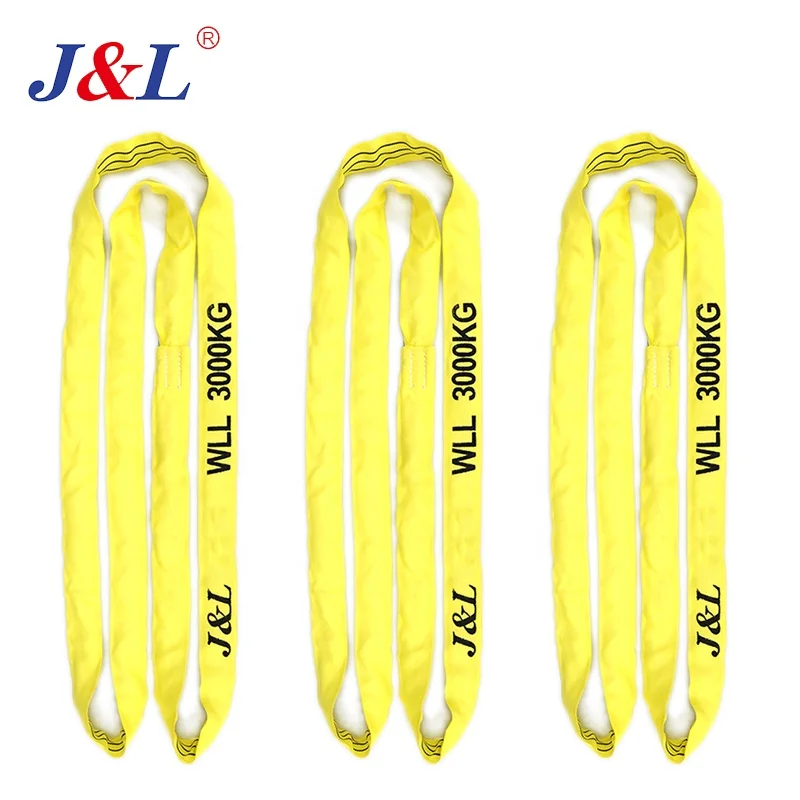 JULI EN 1492 endlsess round slings high quality 100% polyester lifting polyester round sling