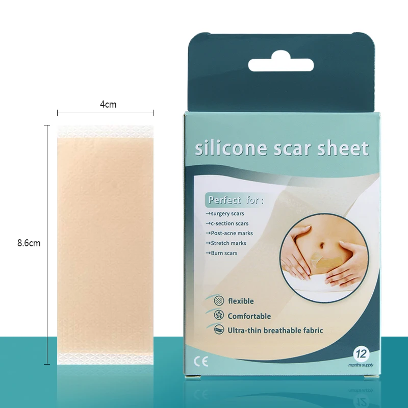 Oem adhesive reusable waterproof medical silicone scar removal strip for