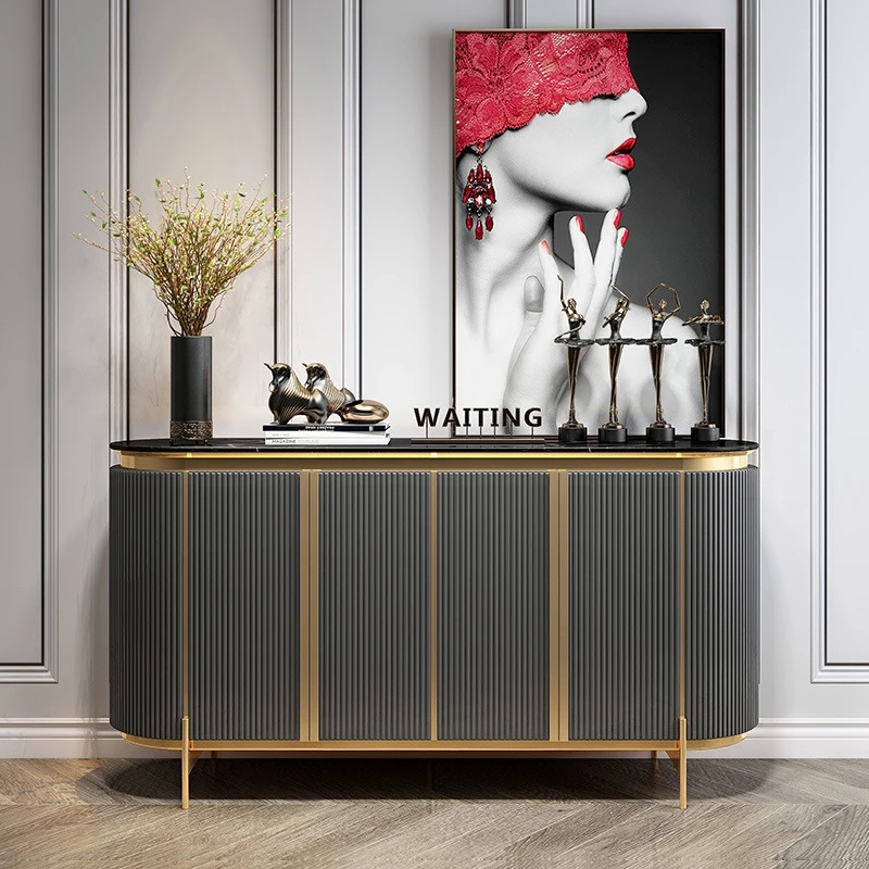 Hot Selling modern console table luxury luxury end tables gold tv console table buffet sideboard