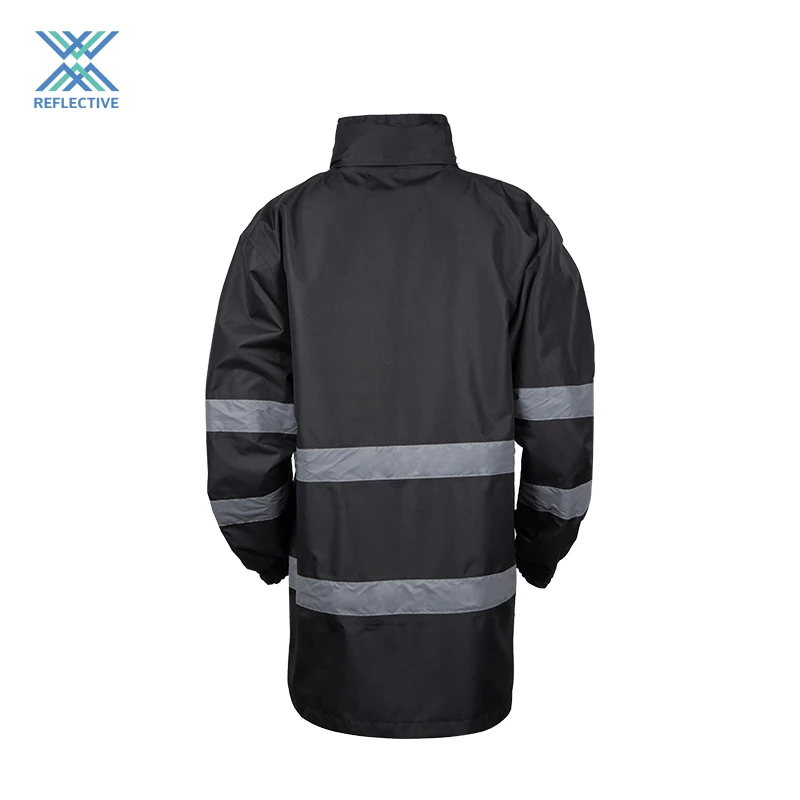 LX Wholesale Construction Winter Reflective Jackets Reflector Safety Jackets With Multiple Pockets