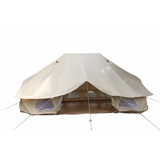 Large Space Waterproof Outdoor Camping Cotton Oxford Canvas 4*6m Emperor Tent Yurt Festival Event Wedding Glamping Tent
