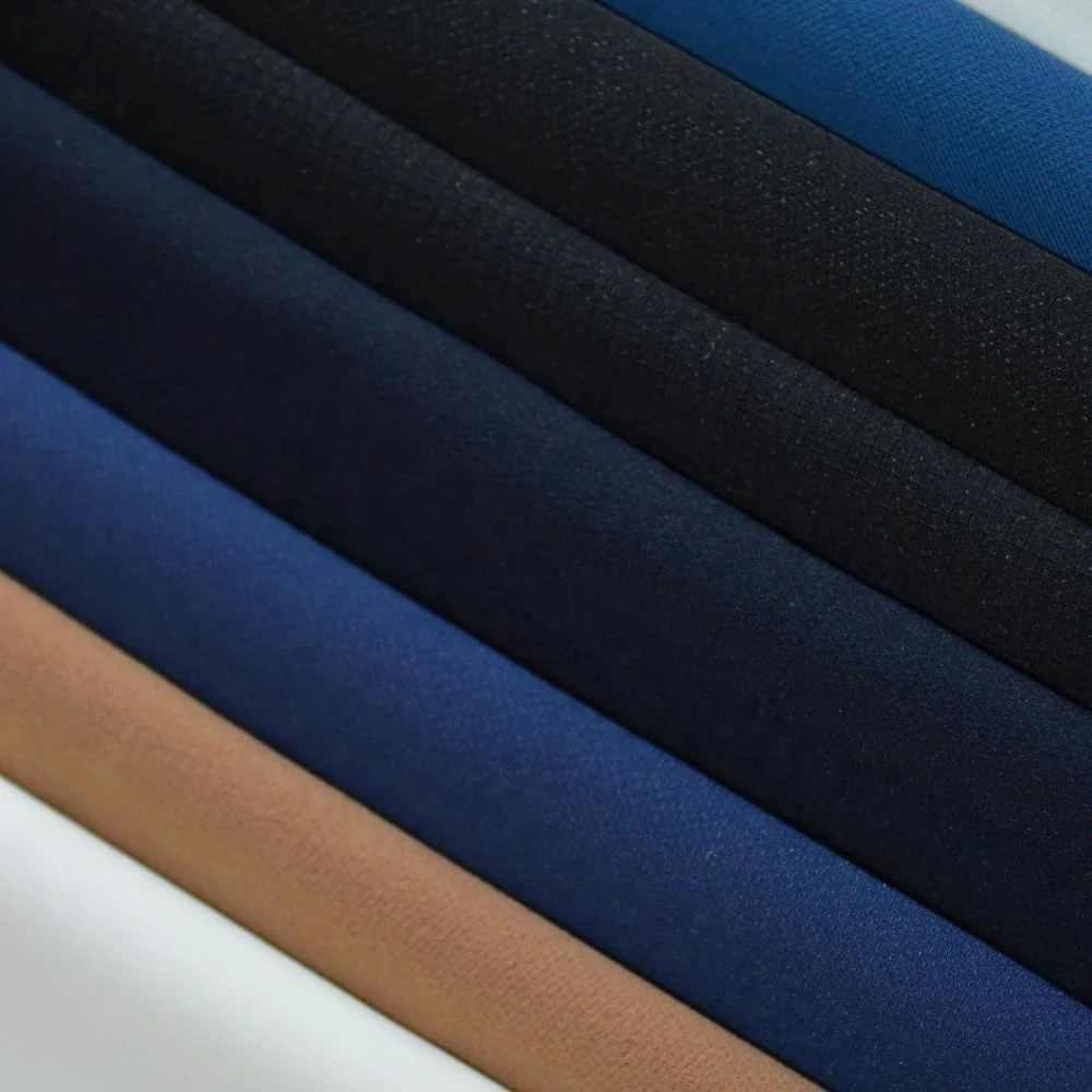 Ткань стрейч из полиэстера, спандекса, 4 способа, 235-260 г/м2/эластичная водонепроницаемая ткань для мотоциклетных брюк, брюк, белый цвет