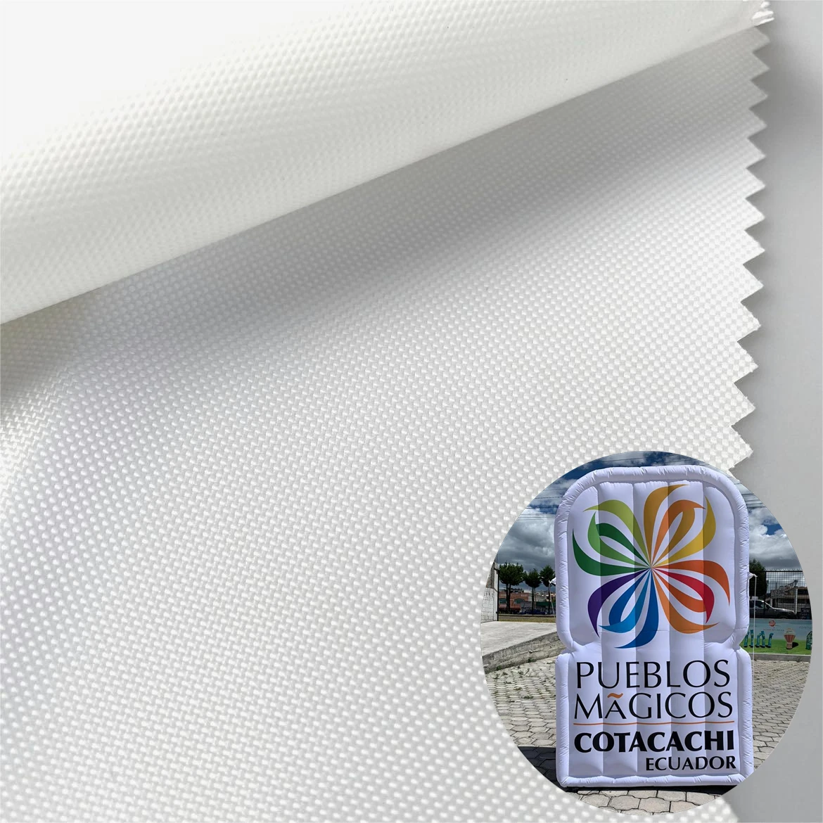 Hot sale 600D  Oxford Inflation Fabric for  Inflatable ADs Sublimation Paper Transfer Printing waterproof 5000+