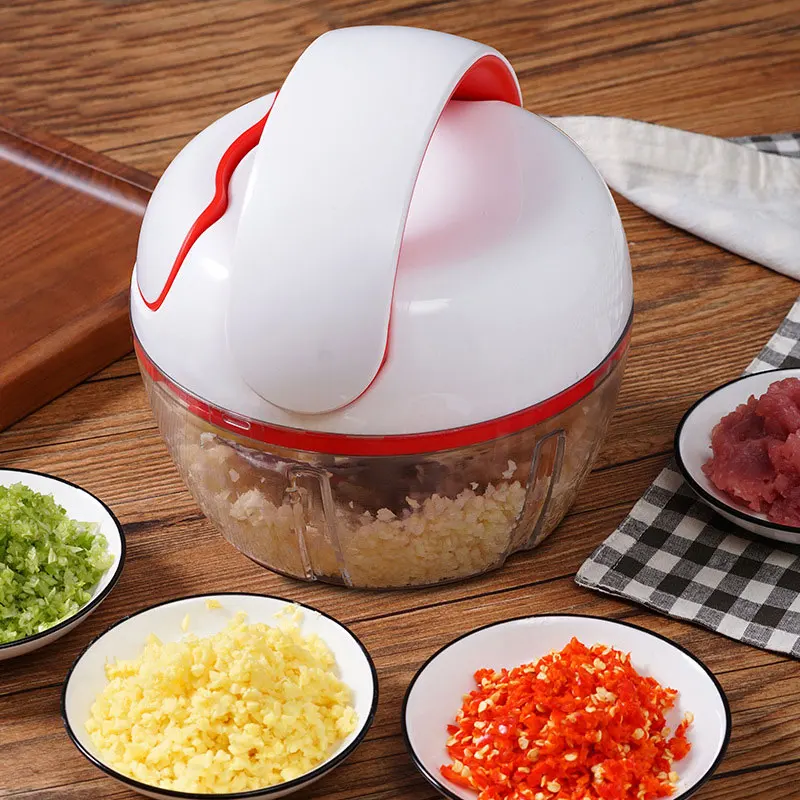 
New Mini Manual Garlic Grinder Crush Grind Vegetable Cutter Garlic Ginger Garlic Sauce Making Machine Kitchen Supplies 